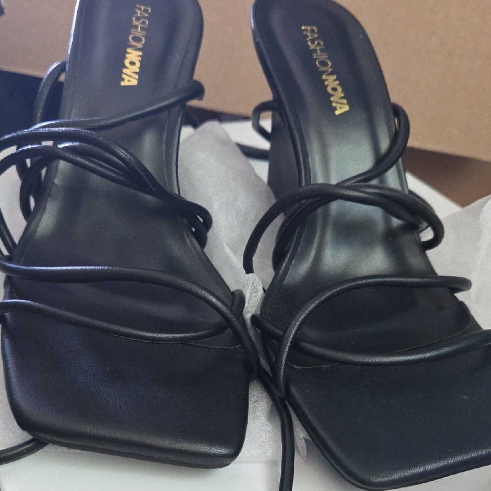 Fashion Nova Black Classic Heels